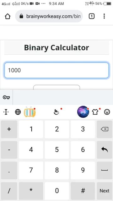 binary calculator | Online  binary calculator | Binary addition | Binary operations