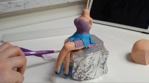 Кукла из сахарной мастики для торта