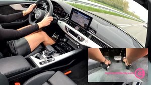 ✳️2022 Audi A5 Cabriolet 35 TFSI S edition 150HP (110kW) TEST DRIVE, POV RIDING SHOTGUN WOMAN