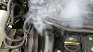Volvo V50 1.6 D2 2011 Smoke from engine bay