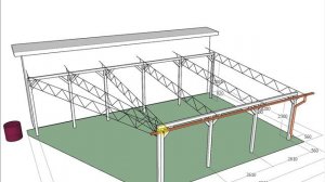 19549 Односкатный навес