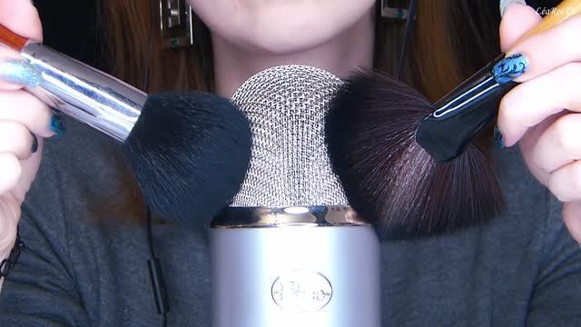 АСМР ASMR BlueYeti и кисточки ️ 100% мурашки