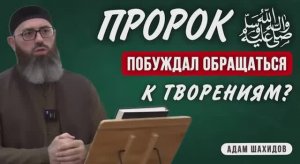 ПРОРОК ﷺ ПОБУЖДАЛ ОБРАЩАТЬСЯ К ТВОРЕНИЯМ?