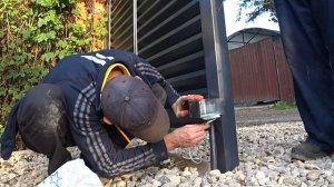 Забор жалюзи. Нейлоновая рейка. Привод Nice