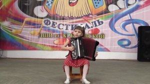 Баянистка Настя КЛИВИТЕНКО (5 лет) А.Полицын "Ноктюрн" Станица Крыловская