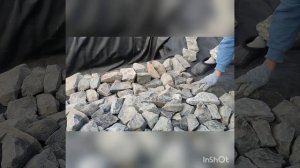 садовый пруд 3х2 с водопадом. Гидроизоляция #epdm -мембрана #firestone