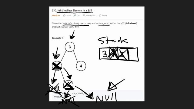 12 - Leetcode 230: Kth Smallest Element in a BST (RU)