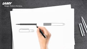 Замена стержней роллеров LAMY с колпачком