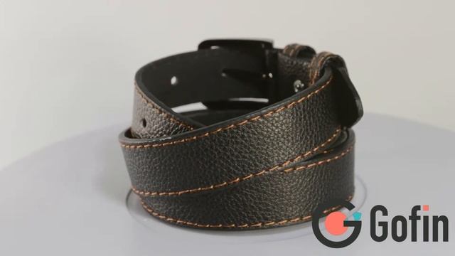 Коричневый детский ремень с полосками RDR 6041 смотреть онлайн