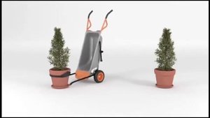WORX WG050 AeroCart 8-in-1 All-purpose Wheelbarrow/Dolly Yard Cart Animation