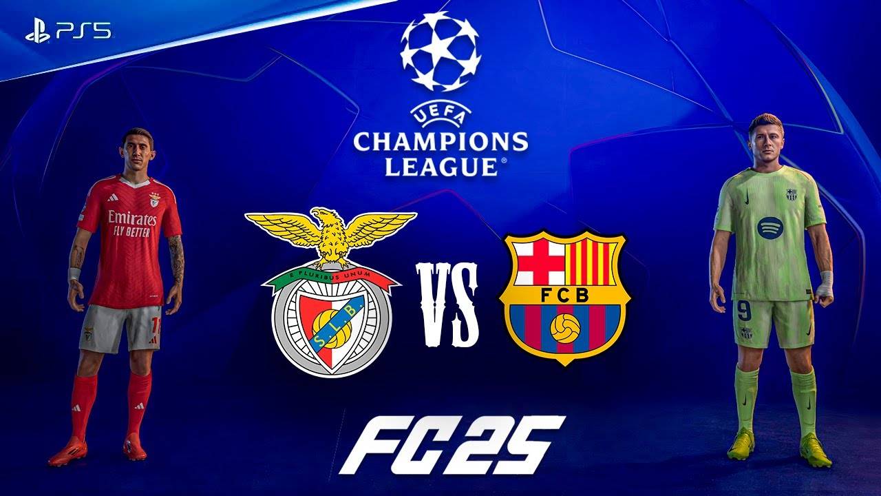 FC 25 - Бенфика vs Барселона Лига Чемпионов 24\25 7 Тура [PS5 Pro] 4К Полный Матча смотреть онлайн