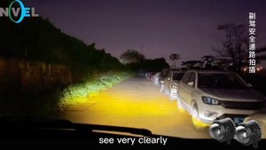 LED Projector Fog Lights | Triple Color LED FOG LENS | On-road testing | 3-Inch Projector Fog Light