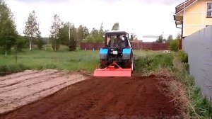 Запуск почвофрезы для трактора МТЗ-82.1
