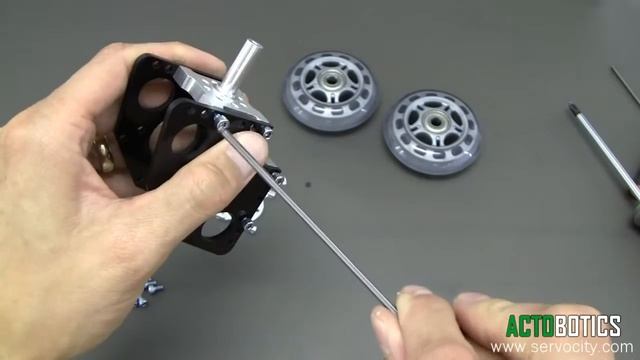 Actobotics™ - DIY Camera Dolly Free Wheel Assembly using (SKU: 585534) Plates