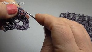 Ажурный квадрат крючком.