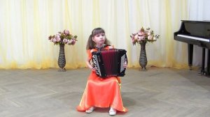 И.С.Бах "Шутка" ("Скерцо" h-moll) Баянистка Настя Кливитенко, 7 лет, станица Крыловская