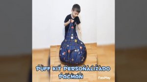 Puff Pera Personalizado de Pacma para Niños