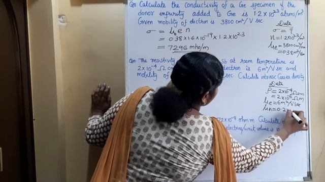 Solved Problems on Mobility & Conductivity