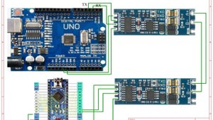 Конвертор HW-519 для UART-TTL-RS485