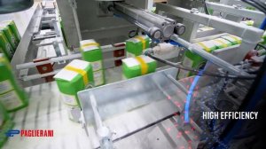 Упаковка сахара - 1 kg, 220 пак\мин, группировка, укладка на поддон.