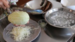 How to shredded papaya for papaya salad / Julienne green papaya/ Som Tum Thai