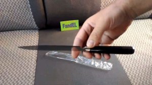 Нож кухонный из дамасской стали