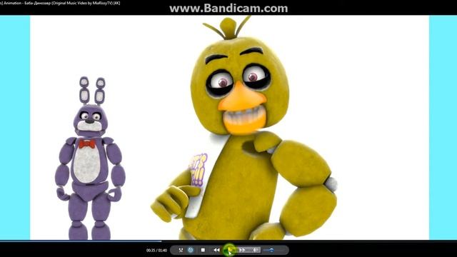 Самое упоротое видео во Fnaf Чика поет Баба Динозавр смотреть онлайн