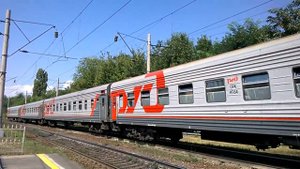 24.08.2022. 'ЭП1-074' с ПДС №374Е, 'Тюмень - Махачкала', 'Уфа - Махачкала'.