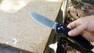 Нож Ganzo g740, тест на складывание клинка