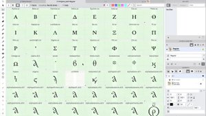 Работа шрифтового дизайнера. Сложные греческие лигатуры