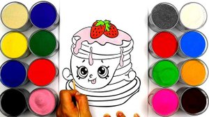 ШОПКИНС Shopkins, раскраска для детей. Учим ЦВЕТА / Babybox art