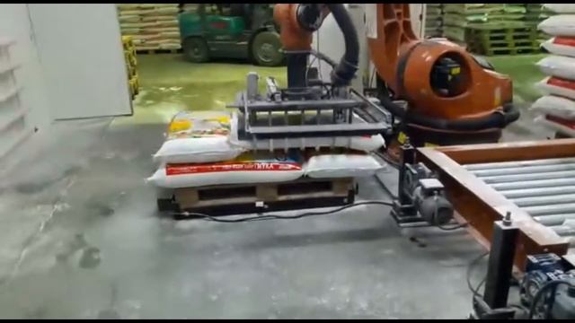 Автоматизация укладки мешков на паддон Elit Enzymes ( Kuka ) Казахстан