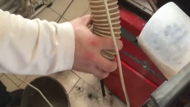 Чистка пеллетного котла при работе на пеллете из лузги