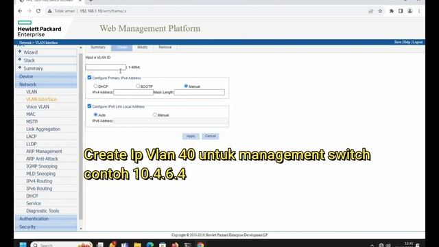 Seting Ip dan VLAN Switch HP 1920 16G part 1 смотреть онлайн