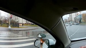 Поворот налево с Дмитрия Донского на Ратную (от круга)