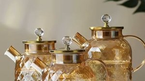 Чайники заварочные. Боросиликатное стекло.1800 мл. для горячих и холодных напитков