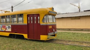 Трамвай РВЗ-6М2 (Tram RVZ-6M2) на Трамвайном проезде в Смоленске