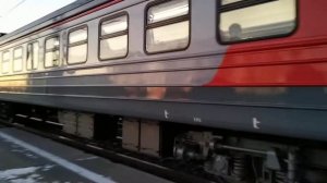 Вечерняя электричка 0494 Исилькуль Омск через станцию Входную