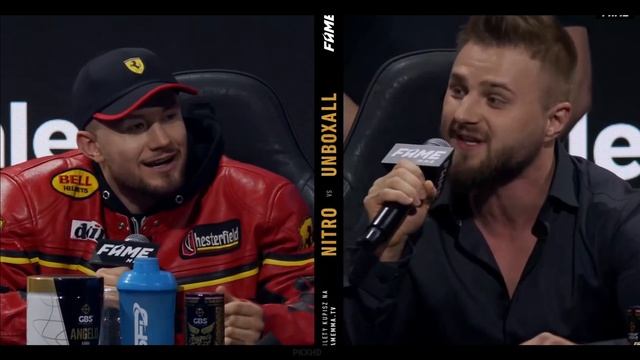 MOCNE DYMY NA KONFERENCJI FAME MMA 13 FERRARI VS POLAK