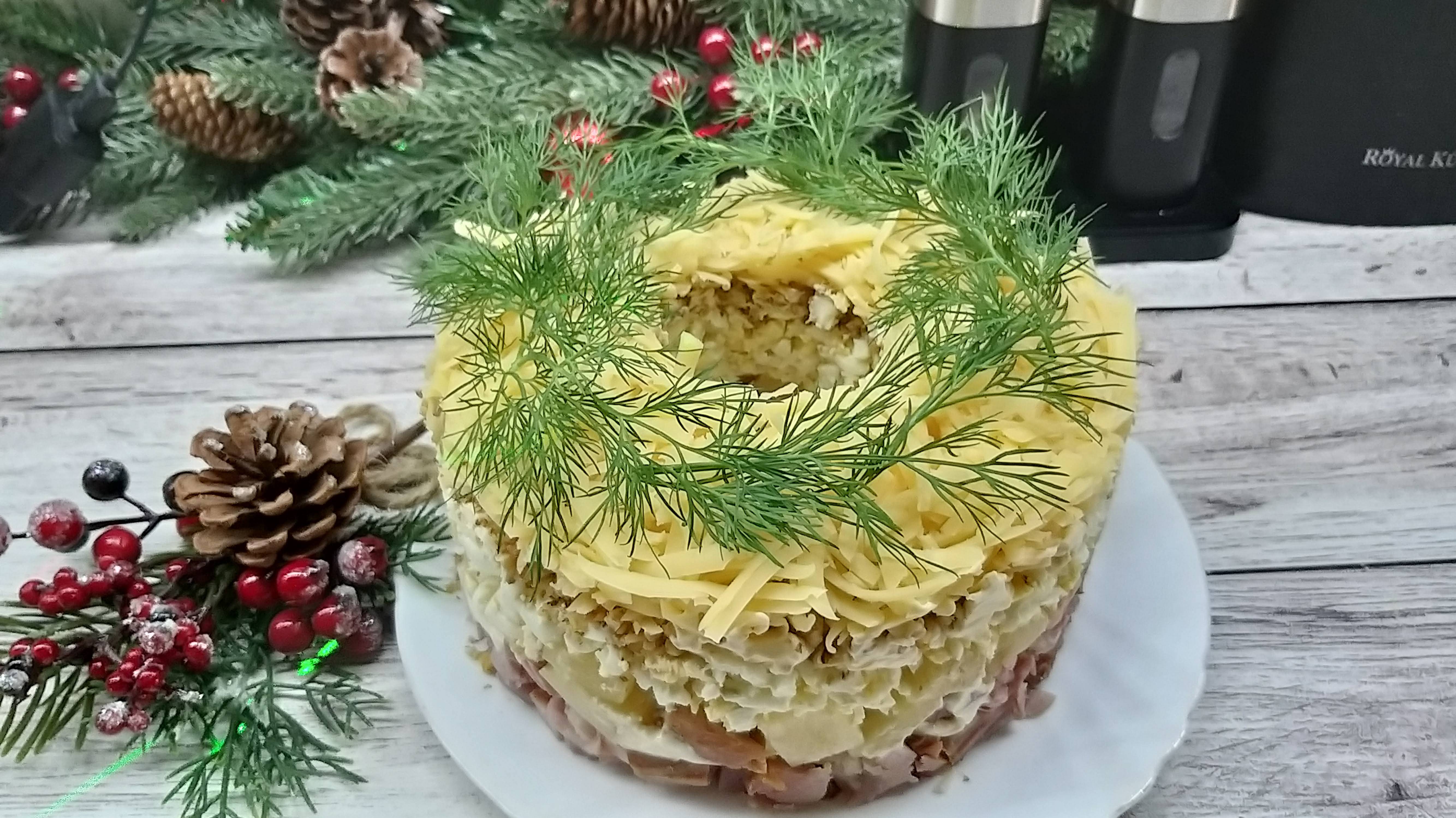 Салат с ананасом и курицей нежный! Всегда вкусно и необычно!