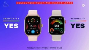 Huawei Watch Fit 3 Vs Amazfit GTS 4 🔥 Full Compare & Specs