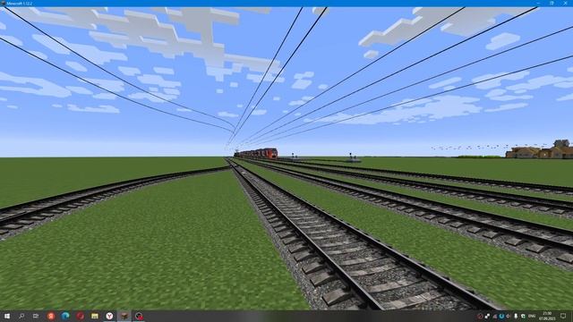 Сборник поездов в майнкрафт на станции Торговая. смотреть онлайн