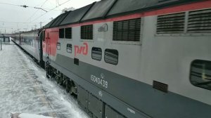 ТЭП-70 Тепловоз прибытие и отправление с станции Шарташ