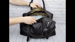 Обзор кожаной дорожной сумки Carlo Gattini Campora