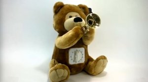 Мягкая поющая игрушка "Медвежонок с таймером", 15*24*27 см.