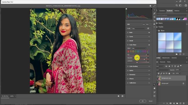 HDR Camera Raw Trick Orange Tone Photo Editing Tutorial | Photoshop cc Background Colour Change