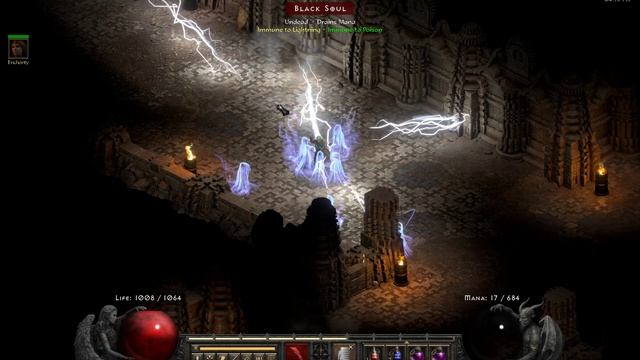 D2R HC Wisp Projector + Thundergod's Vigor vs Hell Souls