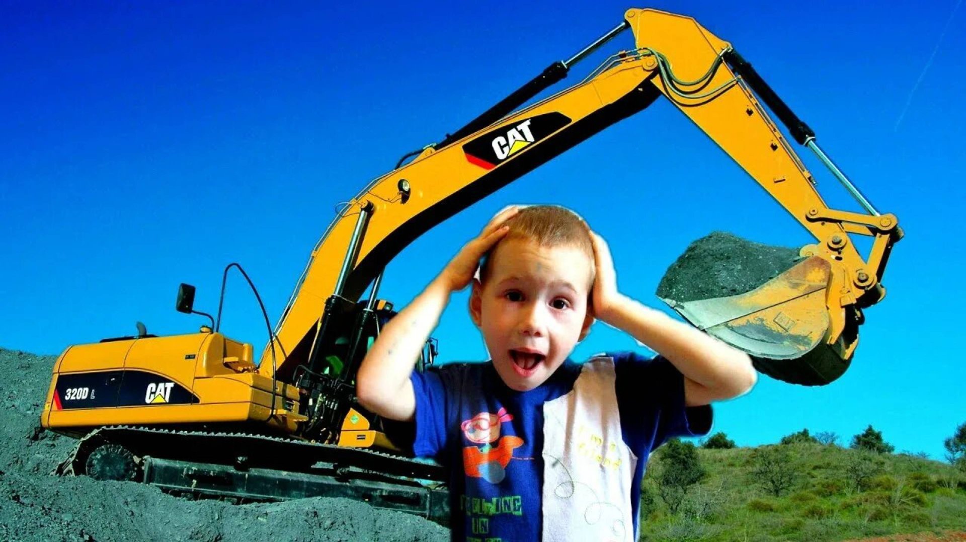 Экскаваторы для детей 🦺 Экскаваторы по всему миру, Гусеничные экскаваторы, Самосвалы, Бульдозеры смотреть онлайн