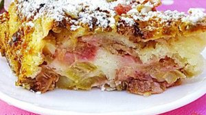 Пирог с ревенем