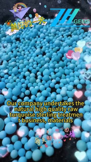 2025-0124-02 Our company undertakes the natural high quality raw turquoise sterling treatment